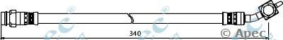 APEC BRAKING hos3925 -  Тормозной шланг
